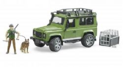 BRUDER - LAND ROVER DEFENDER W FORESTIER ET CHIEN